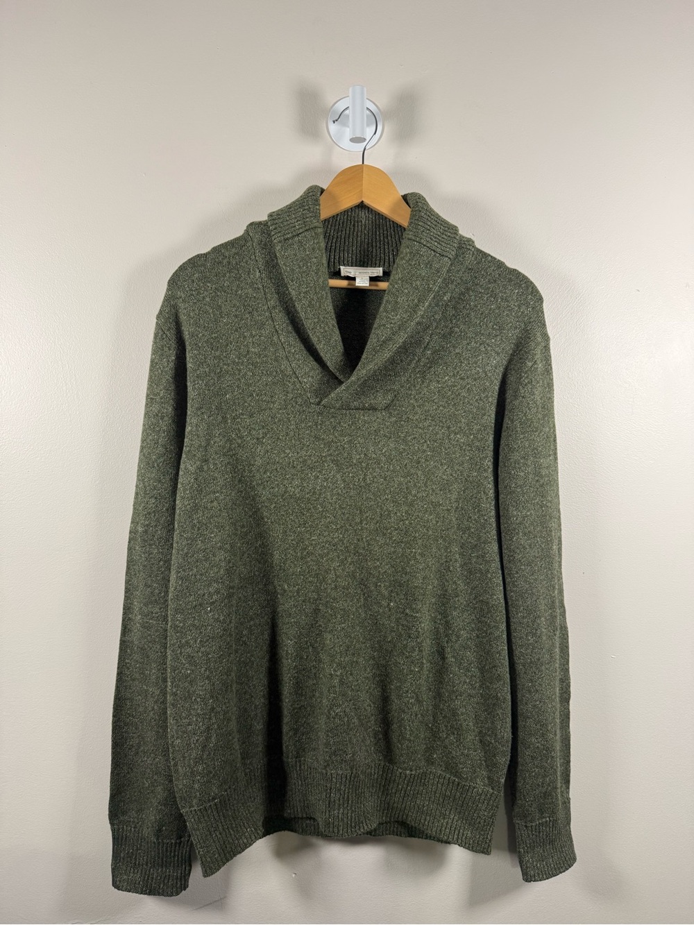 GAP Olive Green Shawl Collar Sweater